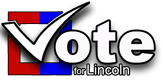 Vote For Lincoln Logo
